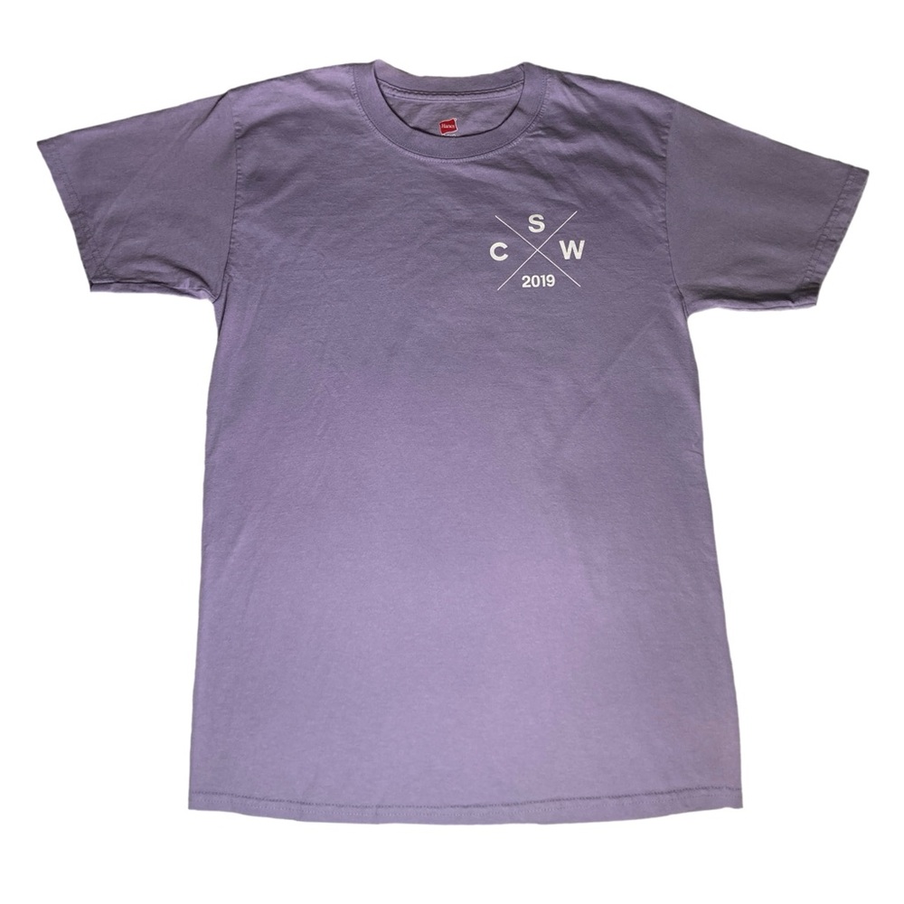 Hanes 2019 Texas Christian University T-Shirt Lavender Size Small
